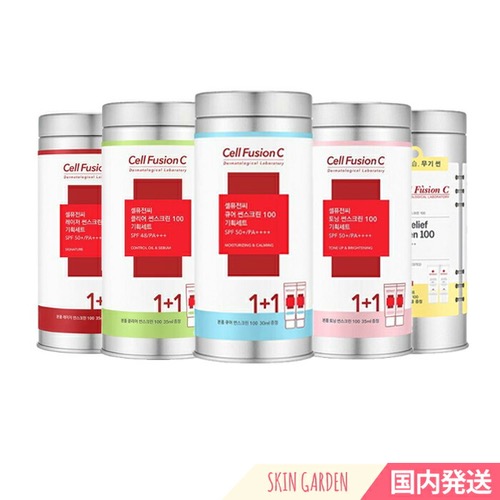 [Cellfusion C] Sunscreen series [1+1 2本企画セット] (Derma relief / Toning / Laser) 